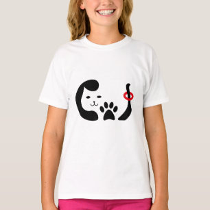 Schattige Grappige Kat Miauw T-shirt