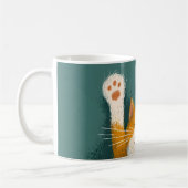 Schattige Grappige Kat Slaap Koffiemok (Links)
