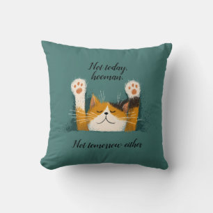 Schattige Grappige Kat Slaap Kussen