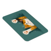 Schattige Grappige Kat Slap Magneet (Rechterzijde)