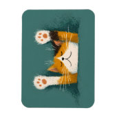 Schattige Grappige Kat Slap Magneet (Verticaal)