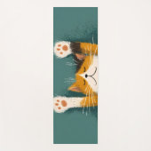 Schattige Grappige Kat Slapend Yogamat (Voorkant)
