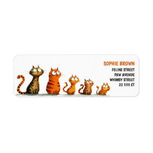 Schattige Grappige Katten Excentrieke Kattenliefhe Etiket