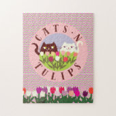 Schattige Grappige Katten Legpuzzel (Verticaal)