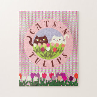 Schattige Grappige Katten Legpuzzel