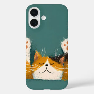Schattige Grappige Katten Slaapje iPhone 16 Hoesje