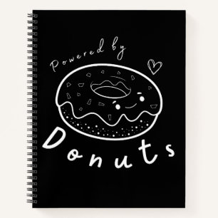 Schattige Grappige Kawaii Donut Citaat Notitieboek