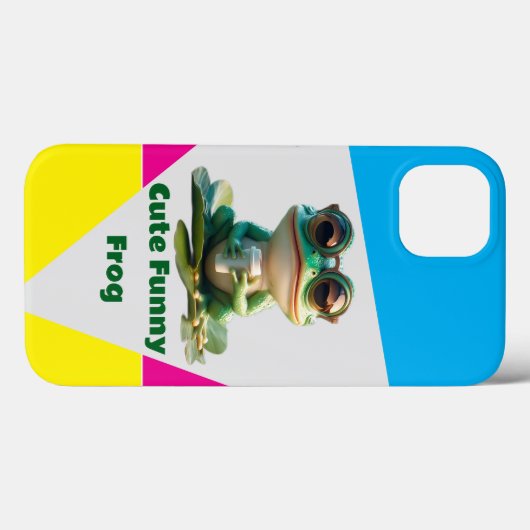 Schattige Grappige Kikker Case-Mate iPhone Case (Achterkant (horizontaal))