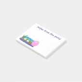 Schattige grappige kikkers cartoon illustratie post-it® notes (Schuin)