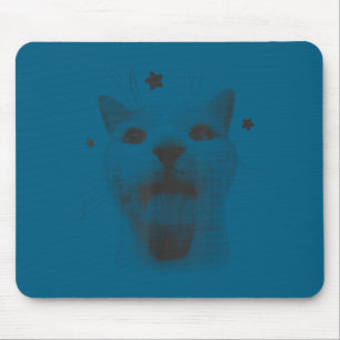 Schattige Grappige Kitten Rare Pee Grafische Kunst Muismat
