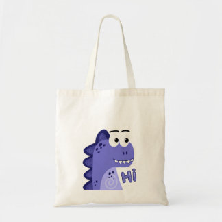 Schattige Grappige Kleine Dino Tote Bag