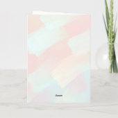 Schattige Grappige Kleurrijke Paashaas Feestdagen Kaart (Achterkant)