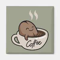 Schattige grappige koffie - flauw van de cartoon