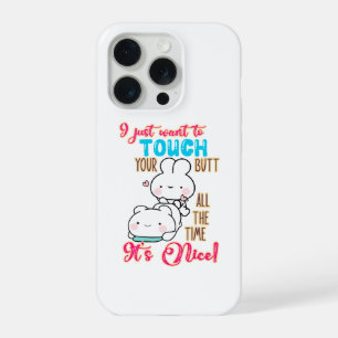 Schattige Grappige Konijn Ik Wil Eenvoudigweg Je K iPhone 15 Pro Case