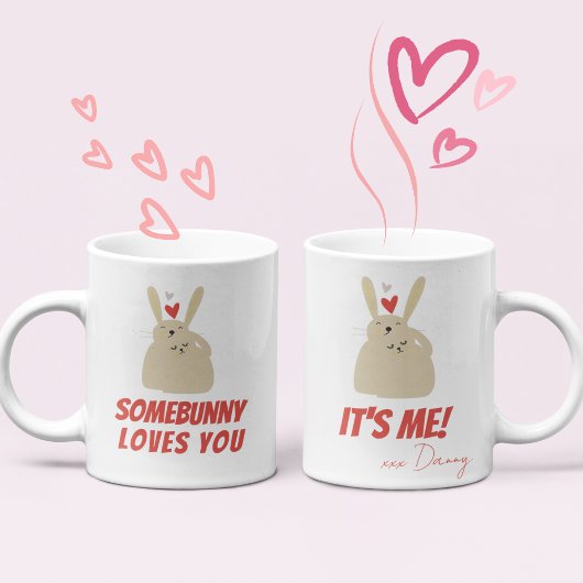 Schattige Grappige Konijnen Konijn Puns Liefde Koffiemok