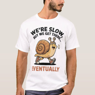 Schattige Grappige Langezame Hardloper Slak Hardlo T-shirt