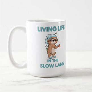 schattige grappige luiaard koffiemok