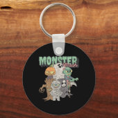 Schattige Grappige Monster Mash Frankenstein Horro Sleutelhanger (Voorkant)