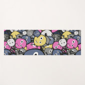 schattige grappige monsters yogamat (Voorkant (horizontaal))