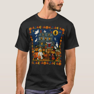Schattige Grappige Mummie Geesten Trick-Or-Treat B T-shirt