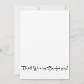 Schattige Grappige Panda  Kaart (Achterkant)