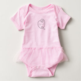 Schattige Grappige 'Qtiful' Malle Baby Tutu Typogr