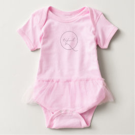 Schattige Grappige 'Qtiful' Schattige Baby Tutu Bo
