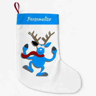 Schattige & Grappige Rendier Cartoon Kerstvakantie Kleine Kerstsok