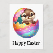 Schattige Grappige Schattigee Paasotter Baby Briefkaart (Voorkant)