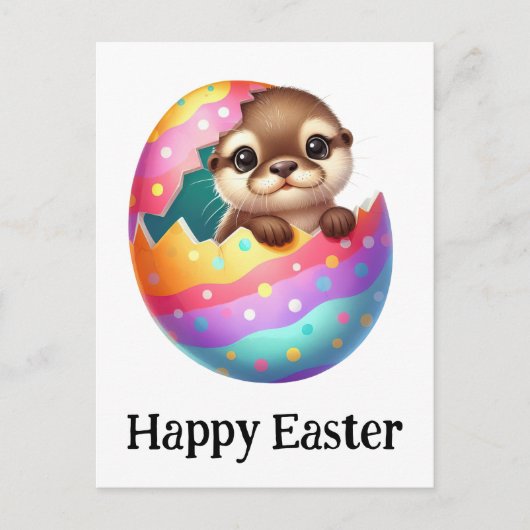 Schattige Grappige Schattigee Paasotter Baby Briefkaart (Voorkant)