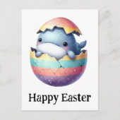 Schattige Grappige Schattigee Paaswalvis Baby Briefkaart (Voorkant)