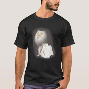 Schattige Grappige Tovenaar Kat Geest Rare Kitten T-shirt