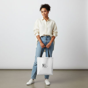 Schattige grappige typografie humor leuk citaat tote bag