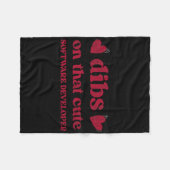 Schattige grappige Valentijnsdag softwareontwikkel Fleece Deken (Voorkant (Horizontaal))