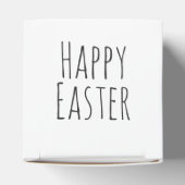 Schattige grappige vintage konijn gepersonaliseerd bedankdoosjes (Bovenkant)