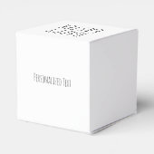 Schattige grappige vintage konijn gepersonaliseerd bedankdoosjes (Achterkant)