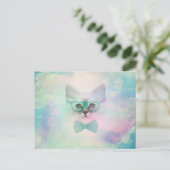 Schattige grappige waterverven keukenglazen briefkaart (Staand voorkant)