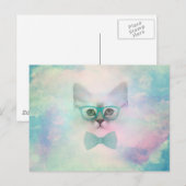 Schattige grappige waterverven keukenglazen briefkaart (Voorkant / Achterkant)