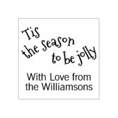 Schattige grappige winter calligrafie script kunst rubberstempel (Afrduk)