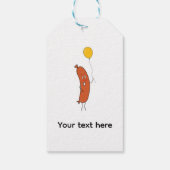 Schattige grappige worst cadeaulabel (Achterkant)