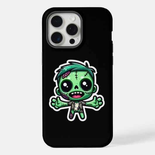 Schattige, grappige zombie iPhone hoesje (Achterkant)