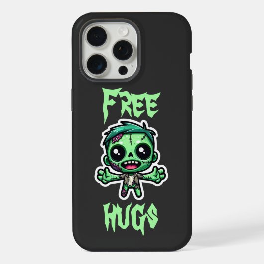 Schattige, grappige zombie iPhone hoesje (Achterkant)