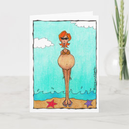 Schattige Grappige Zwangerschap Baby Shower Felici Kaart