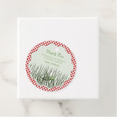 Schattige Grasshoppers Verjaardagsfeestje Circle D Bedankjes Labels (In situ)