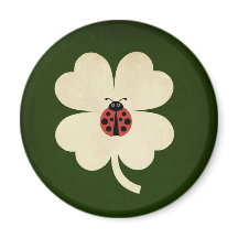 Schattige Green Lucky Ladybug Shamrock