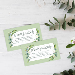Schattige Greenery Woodland Animals Boeken voor Ba Informatiekaartje