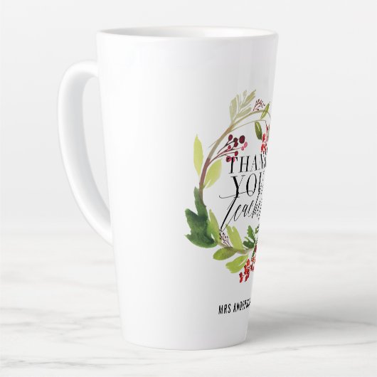 schattige griezelaar latte mok (Linkerhoek)