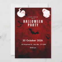Schattige griezelige Halloween-feestuitnodiging |