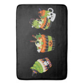 Schattige & griezelige Halloween snoepjes Badmat (Voorkant Verticaal)
