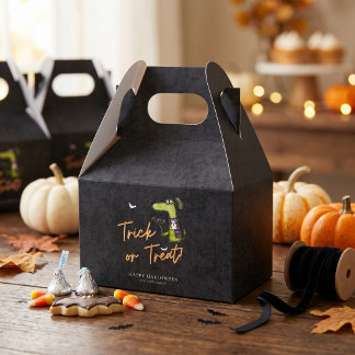 Schattige griezelige Trick or Treat Halloween-fees Bedankdoosjes